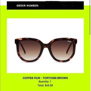 QUAY COFFEE RUN TORTOISE SHELL SUNGLASSES